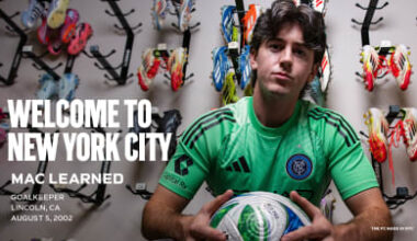 New York City FC Signs Goalkeeper Mac Learned to a First Team Contract