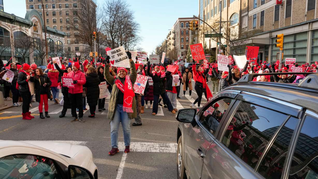 Thousands of nurses go on strike at several major New York City hospitals