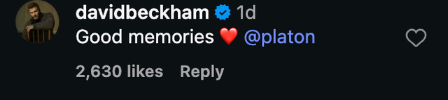 comment from a user with a blue verification badge reflecting on good memories comment from a user with a blue verification badge reflecting on good memories