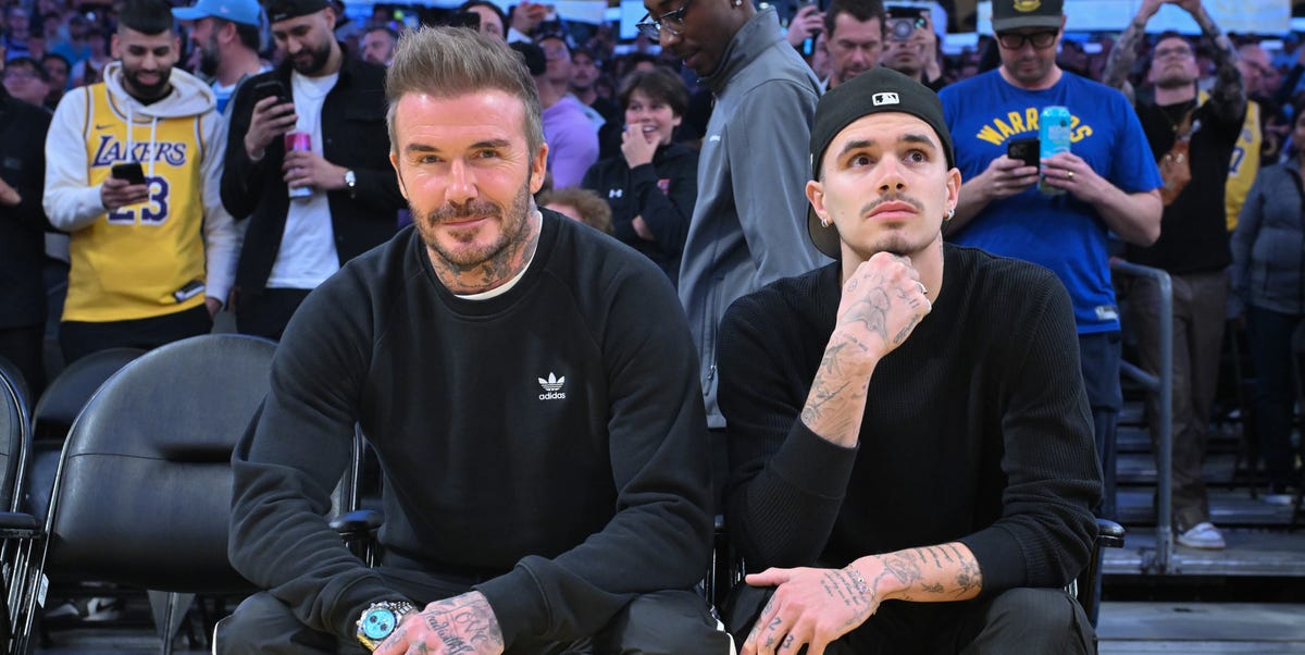 See David and Romeo Beckham's awkward social media interaction, following Brooklyn's bombshell allegations
