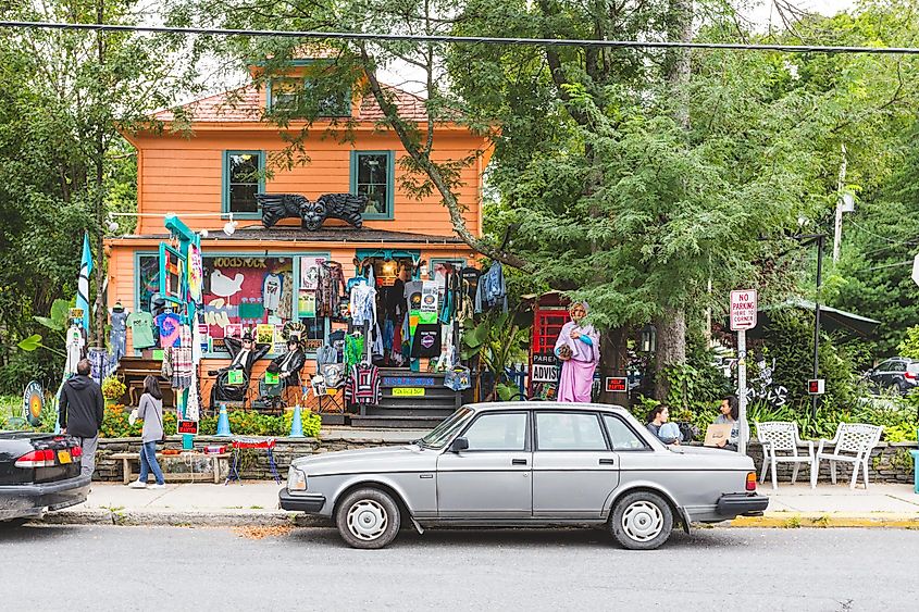 Storefront in Woodstock, New York.
