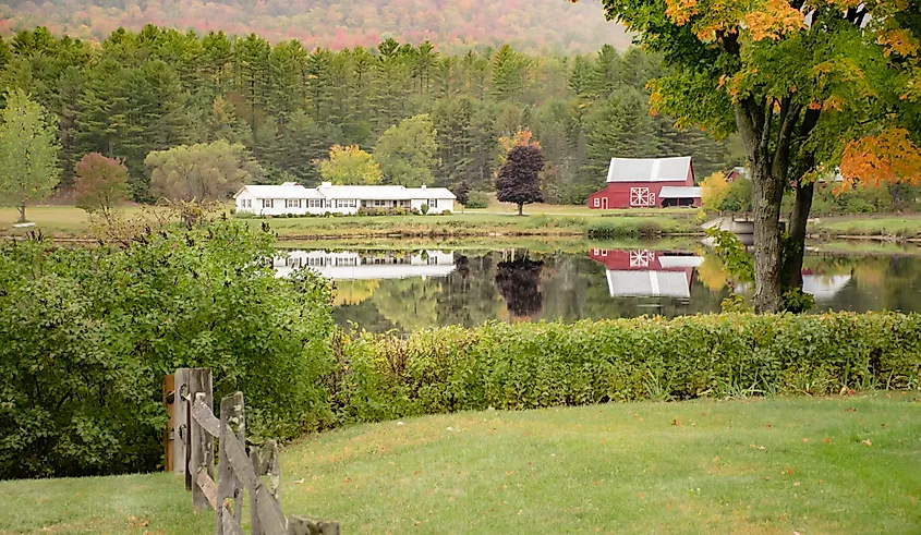 The beautiful Lake Algonquin in Wells, New York.