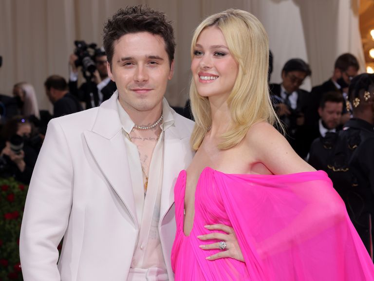 Brooklyn Beckham and Nicola Peltz Beckham at the Met Gala in New York in 2022. Pic: Reuters
