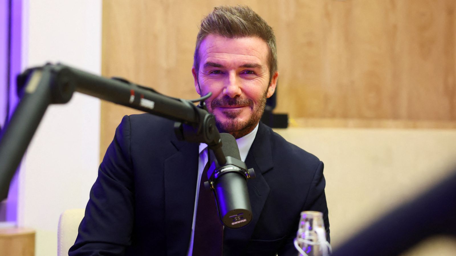 Sir David Beckham refuses to answer Sky News questions in Davos | Ents & Arts News