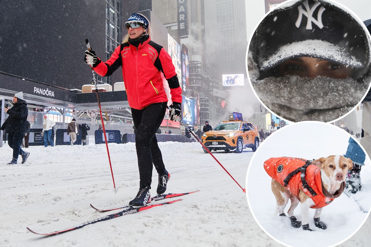 New Yorkers brave the winter storm: photos