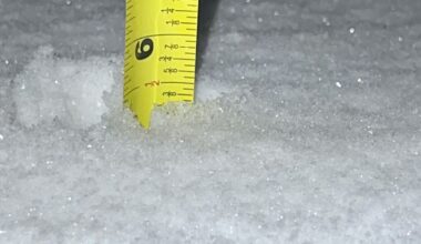 How many inches of snow fell in NY, NJ, CT?