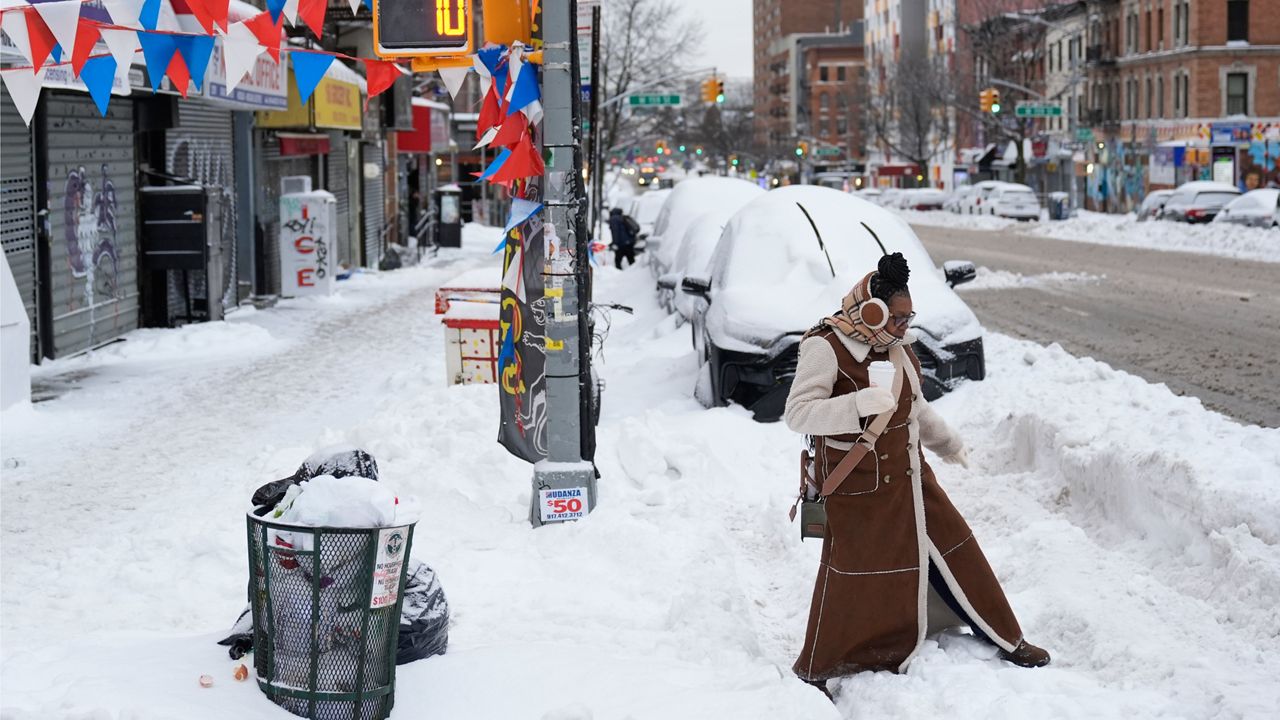 Temperatures are expected to remain frigid through Sunday, with wind chills ranging from minus 5 to 5 degrees Wednesday. (AP Photo/Seth Wenig)