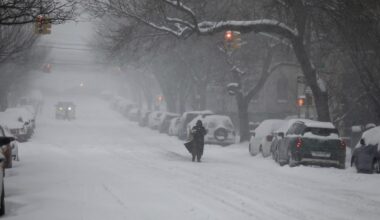 Central Park recorded 11.4 inches of snow, while JFK measured 10.3 inches and LaGuardia nearly 10 inches. (Spectrum News NY1/Christina Santucci)