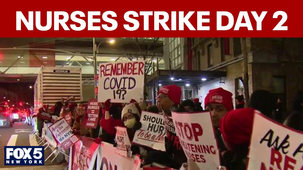 Largest nurses strike in NYC history reaches day 2
