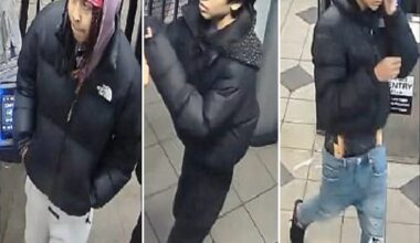 Surveillance photos of suspects in attempted robbery and stabbing the Livonia Avenue Subway Station. Photo: NYPD