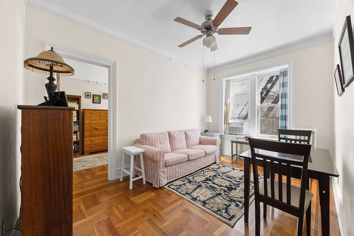 living room with wood floor