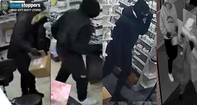 Four suspects wanted for commercial burglaries in Flushing, Fresh Meadows and the Bronx: NYPD – QNS