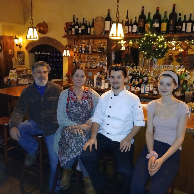 Restaurant Gepetto Osteria e Bisteccheria in Torrington is owned by chef Carlo Pulixi, his wife Michelle, son and chef Federico, and daughter Elizabetta. (Emily M. Olson)