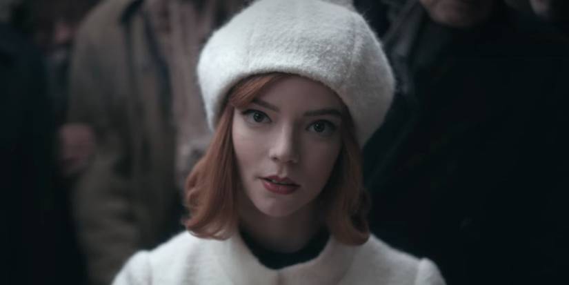 Anya Taylor Joy in the final scene in 'The Queen's Gambit'