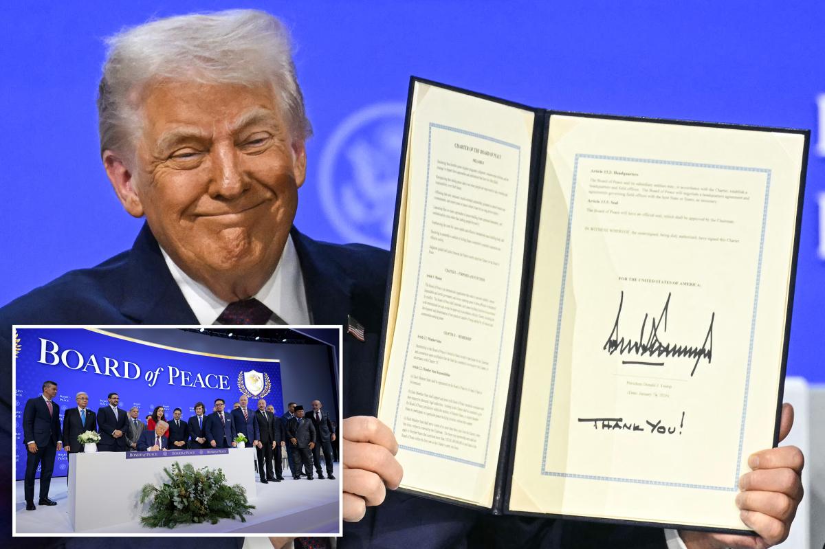 Trump unveils 'Board of Peace' in Davos ceremony, claims Gaza war 'down to little fires'