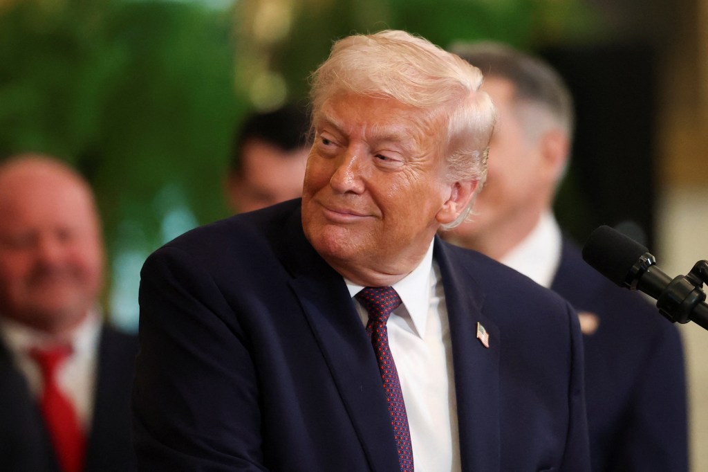 U.S. President Donald Trump speaks as he honors the NHL Stanley Cup champions Florida Panthers at the White House in Washington, D.C., U.S., January 15, 2026. REUTERS/Kylie Cooper