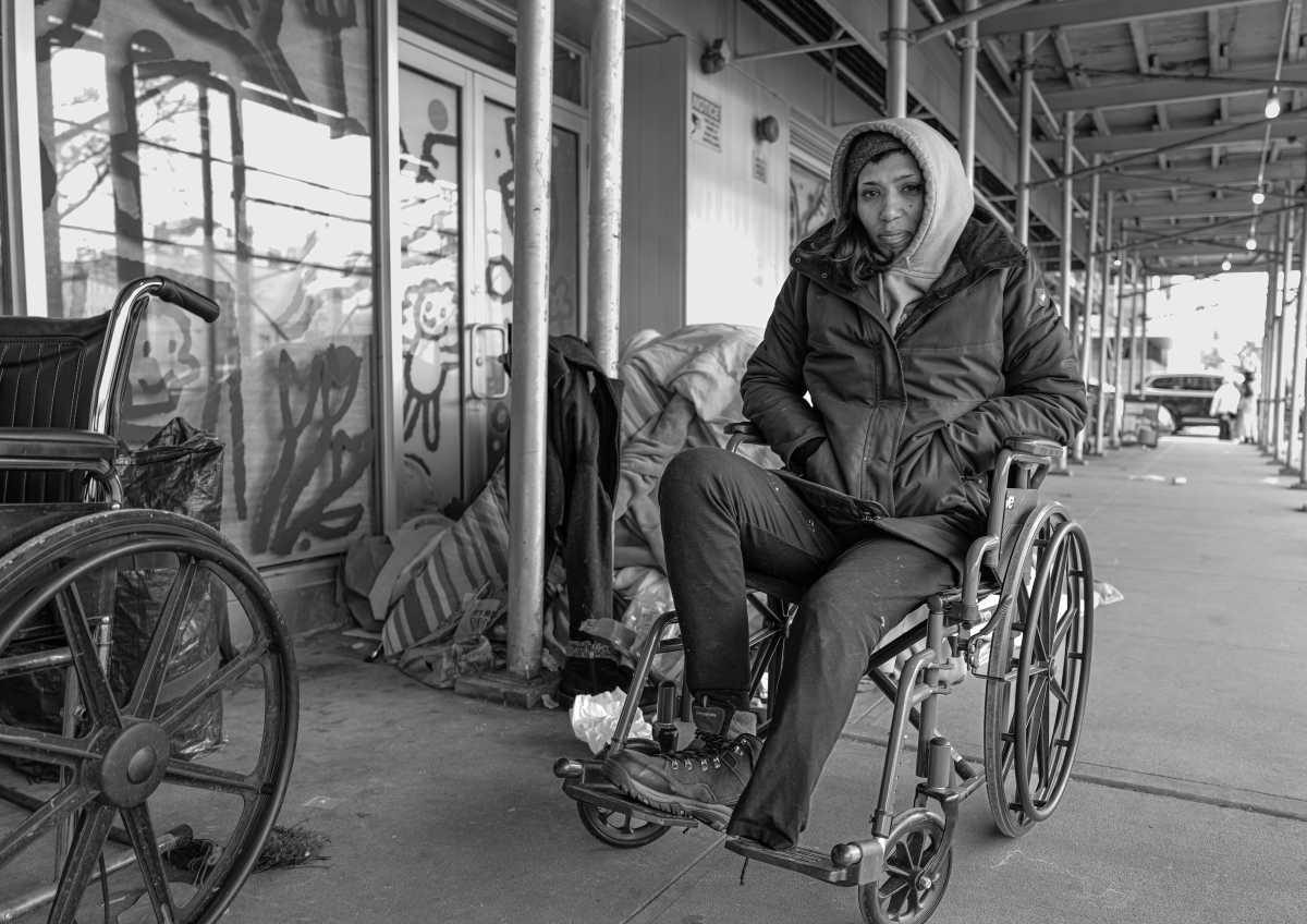 How one homeless woman braves the frigid elements on the streets of Manhattan