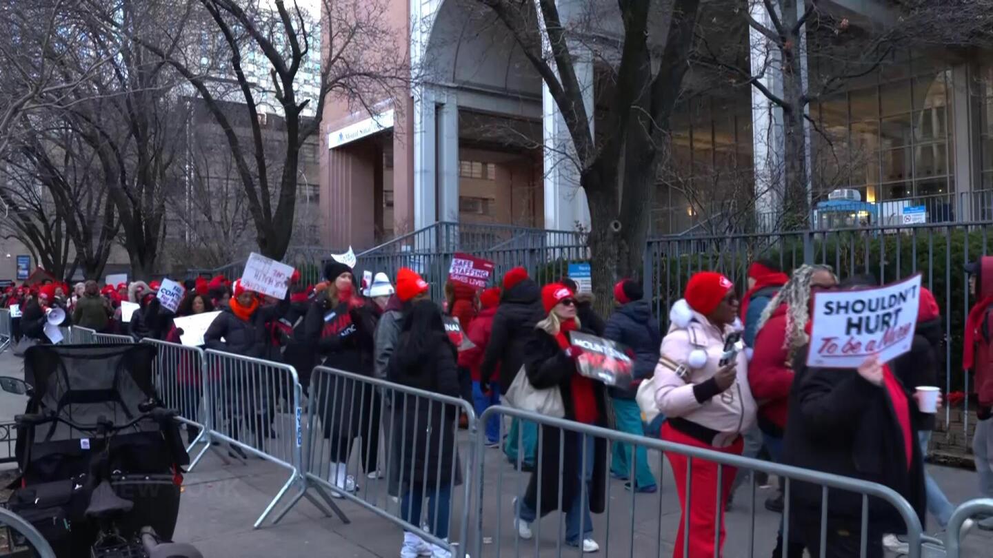 Nurses go on strike at several major New York City hospitals