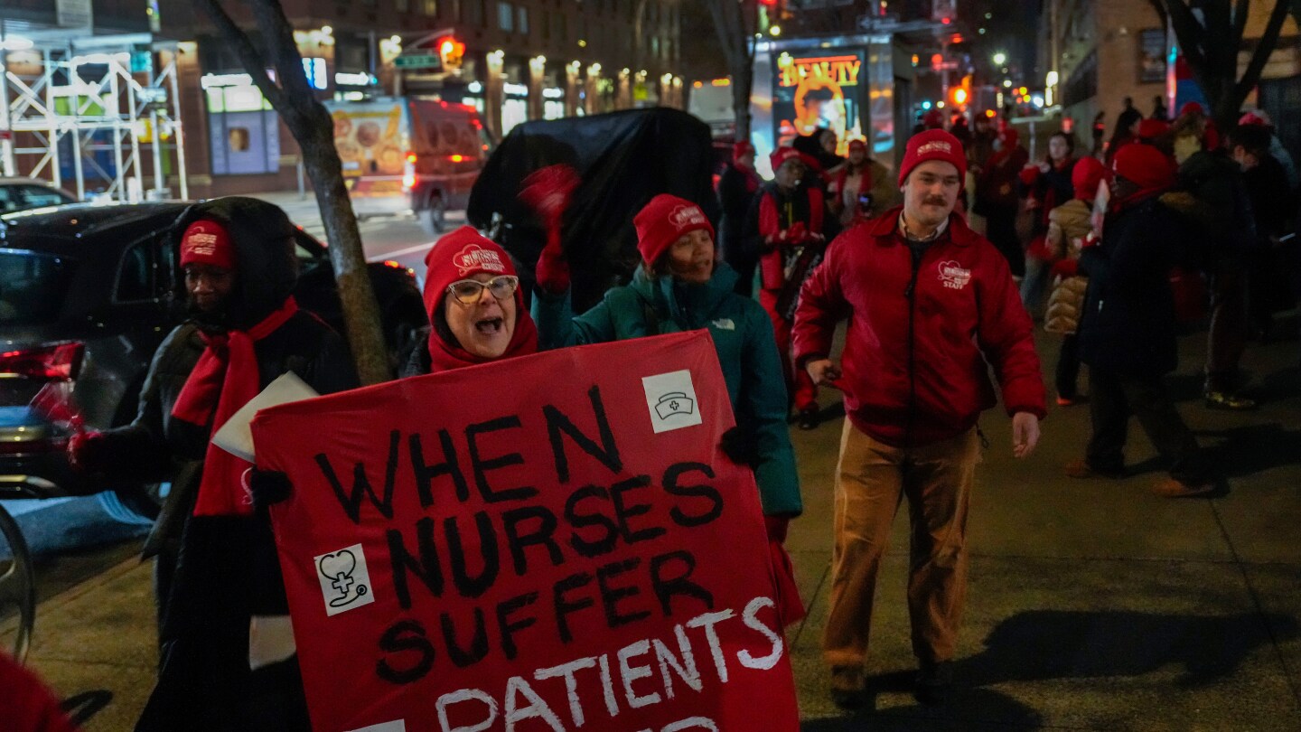 Nurses go on strike at several major New York City hospitals