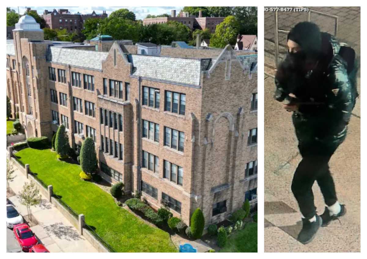 Graffiti vandal sought for allegedly stabbing man who caught him in the act at Mary Louis Academy in Jamaica Estates: NYPD – QNS