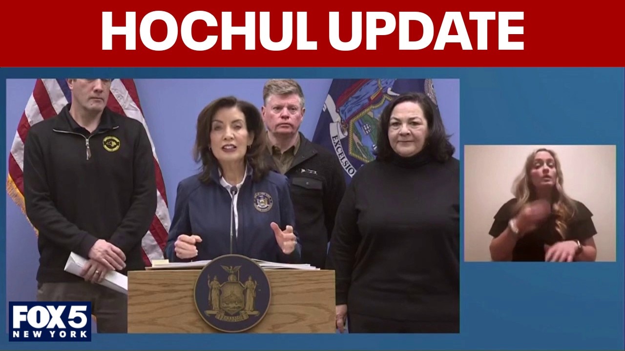 FULL: Hochul update on NY snowstorm