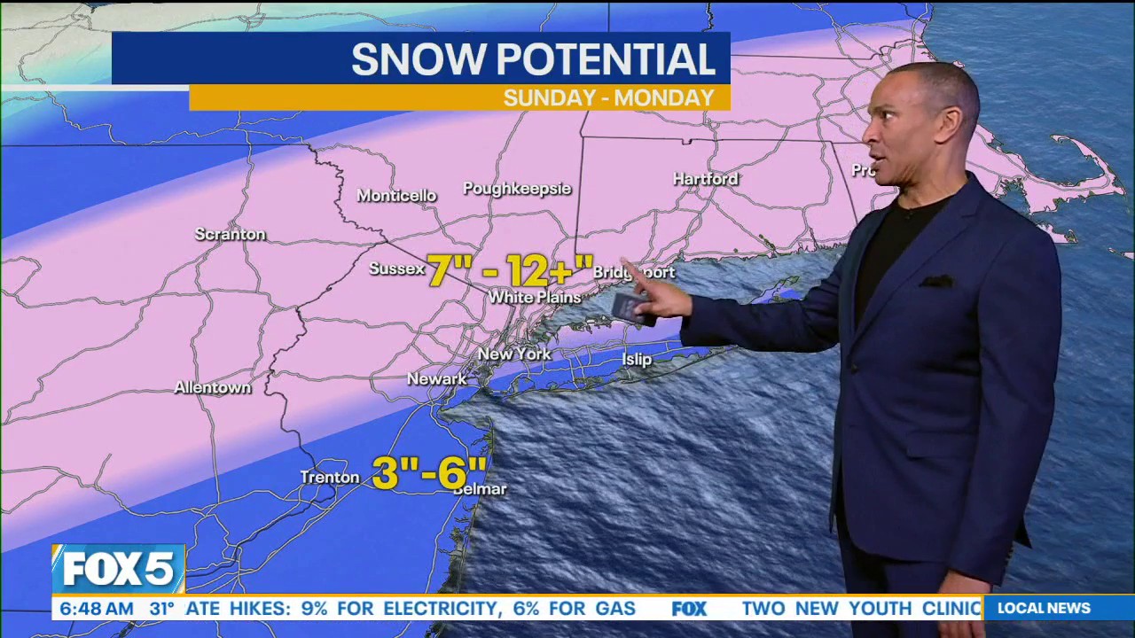 Latest on NJ, NY snowstorm this weekend