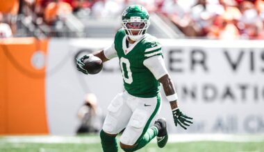 Jets RB Braelon Allen Reflects After ‘Abrupt End’ to Second Season