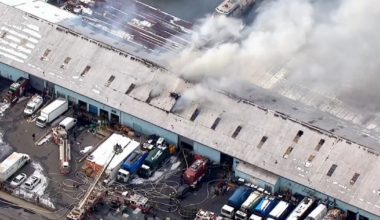 Brooklyn warehouse goes up in flames, 4 months after devastating fire nearby