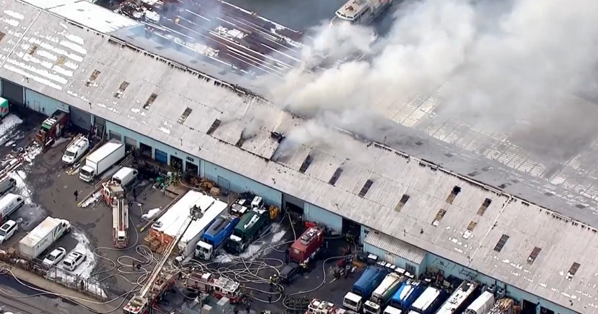 Brooklyn warehouse goes up in flames, 4 months after devastating fire nearby