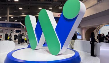 Waymo "W" display at CES 2026