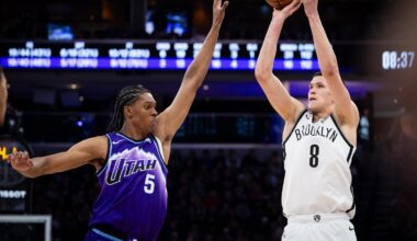 Egor Demin sets NBA rookie 3-point record as Nets snap 7-game skid with 109-99 win over Jazz