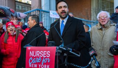 NYC Mayor Mamdani and Sen. Sanders rally with nurses on 9th day of strike