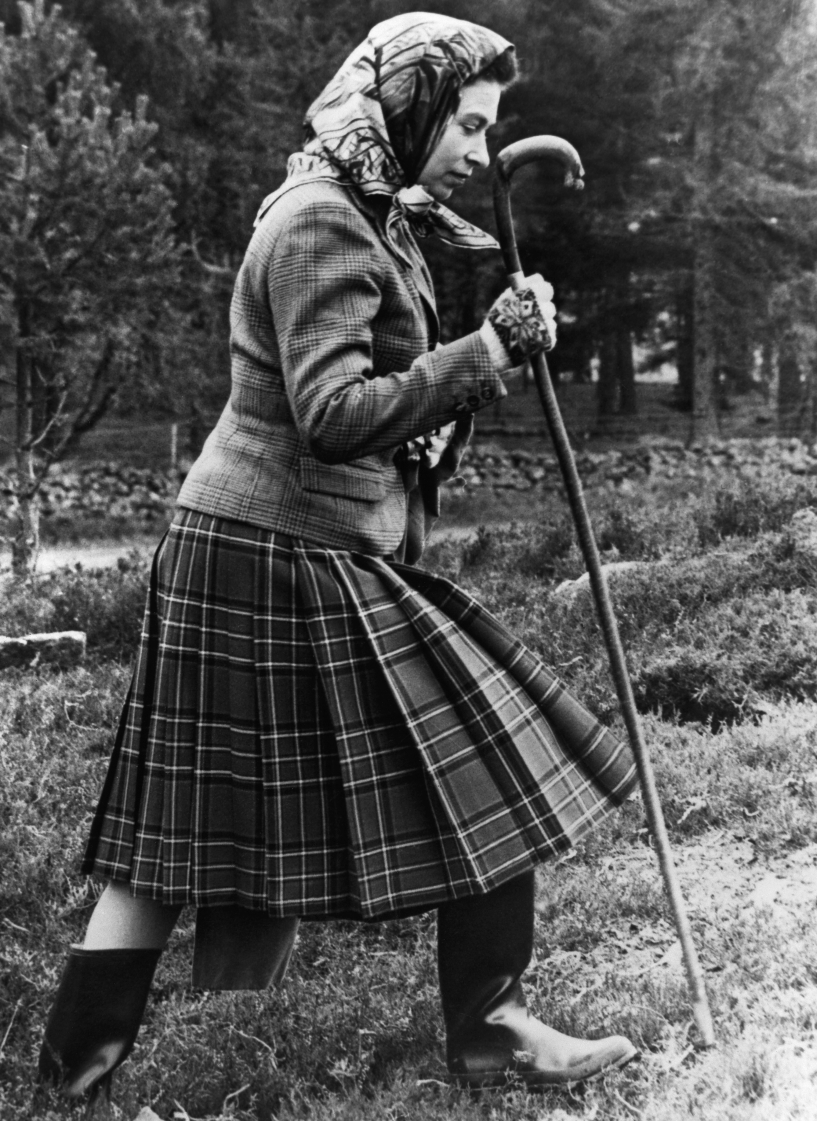 Queen Walking at Balmoral