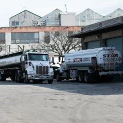 Heating oil truck drivers stop for an inspection at the Department of Consumer and Worker Protection’s Greenpoint facility, Jan. 22, 2026. Credit: Ben Fractenberg/THE CITY