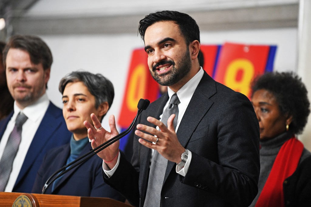 NYC Mayor Zohran Mamdani speaks at a groundbreaking ceremony.