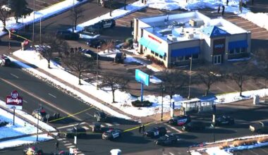 Law enforcement presence in Brooklyn Center on Xerxes Avenue by IHOP