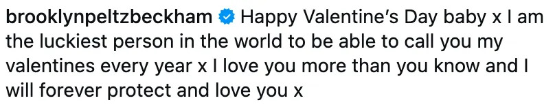   Instagram @brooklynpeltzbeckham / Via instagram.com