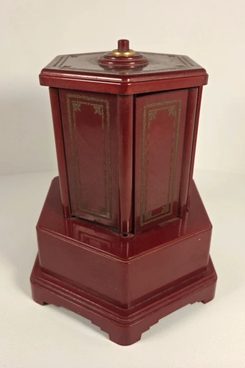 Vintage Swiss Harmony Roundelay Music Box Lipstick Cigarette Carousel