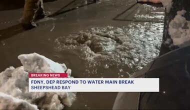 News 12 | Brooklyn | Water main break floods homes in Sheepshead Bay