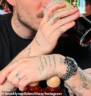 Previously: Brooklyn's siblings proudly on his display