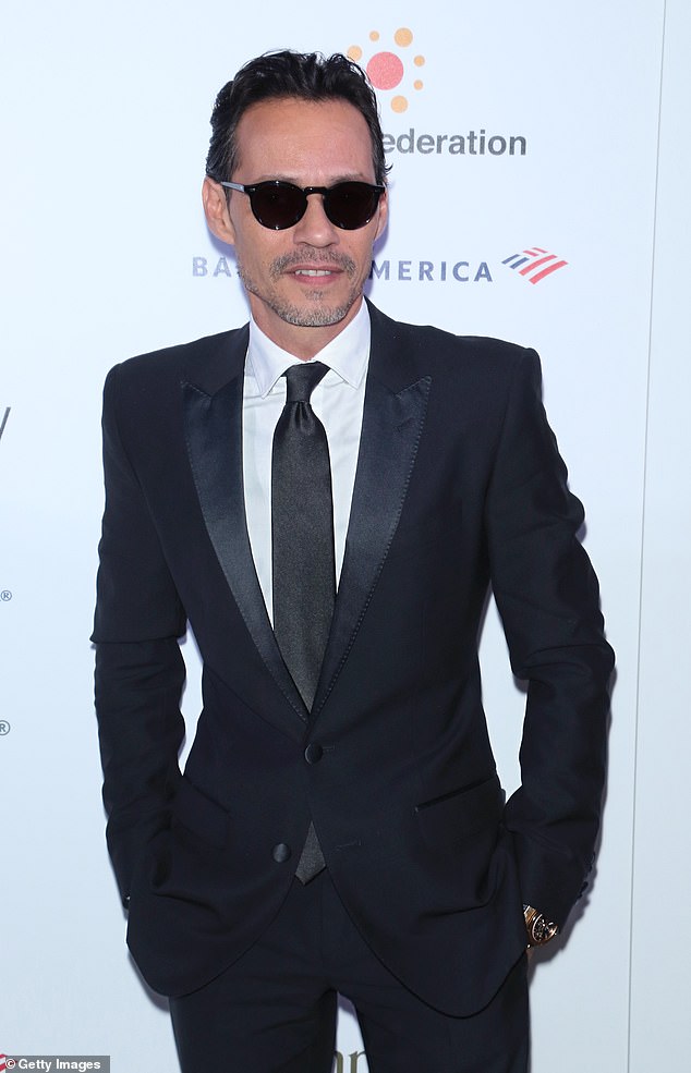 On Monday, Anthony called the Beckham family 'wonderful' and described the ongoing feud as 'extremely unfortunate' in an interview with The Hollywood Reporter; Seen in 2019