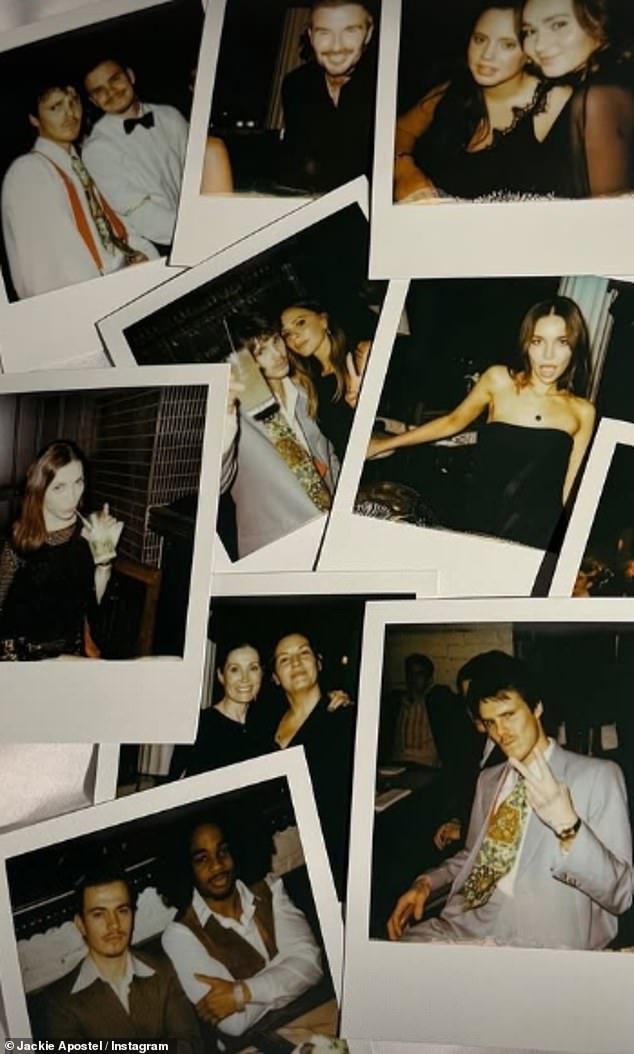 The family also captured the evening on Polaroid cameras