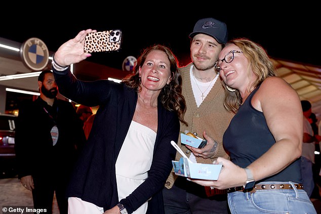 Brooklyn was mobbed by fans for selfies as he made an appearance at the Burger Bash event at the 2026 South Beach Wine & Food Festival in Miami Beach in Florida