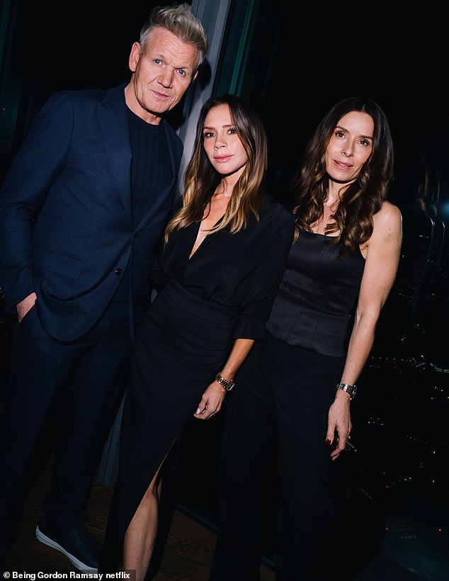 Gordon Ramsay with Victoria Beckham and his wife Tana Ramsay. The families have been close for more than 20 years, having first connected when David Beckham hired Ramsay for his 2006 World Cup party