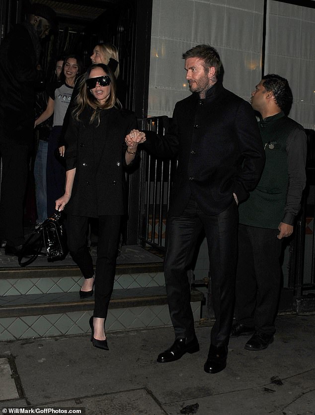 The family appeared in great spirits