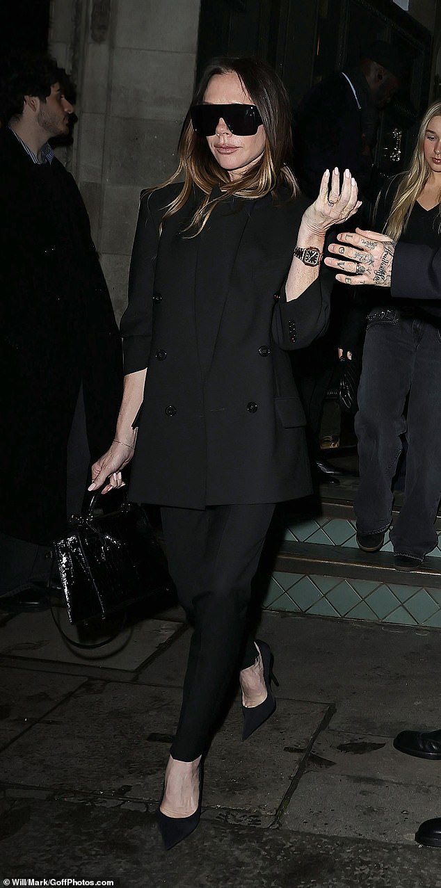 Victoria carried a lavish Hermes birkin bag