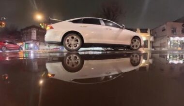 Queens residents fume over NYC's explanation for massive puddle that just won't go away