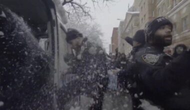 NYC Mayor Mamdani on video of NYPD officers hit with snowballs: "Treat them with respect"