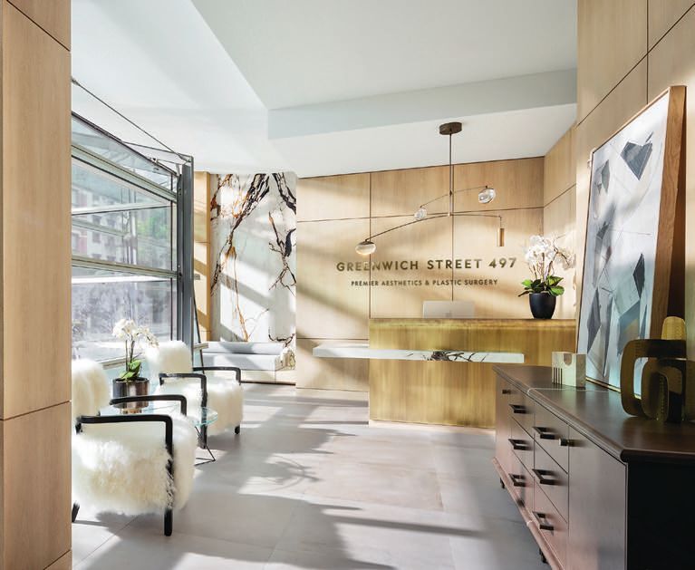 The serene office of Greenwich Street Aesthetics.PHOTO COURTESY OF BRAND PHOTO COURTESY OF BRANDS