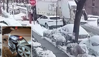 NYC snow plows slammed into parked cars -- and fled the scene